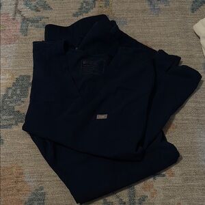 Figs large scrubs navy blue